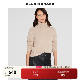 加厚毛衣 羊毛高领短款 CLUB MONACO女装