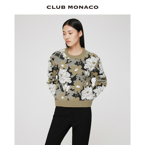 早秋圆领套头衫CLUBMONACO羊毛