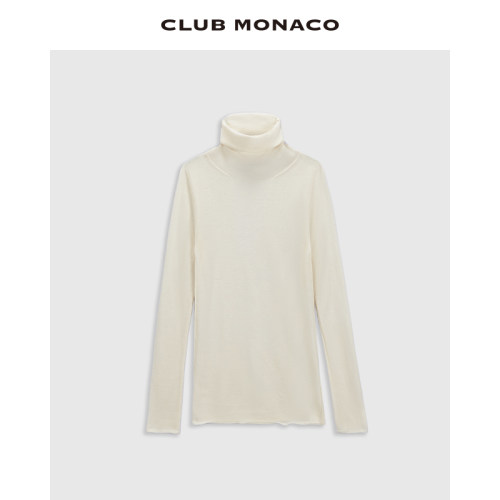【100%山羊绒】CLUB MONACO女装秋冬高领法式优雅毛针织衫毛衣