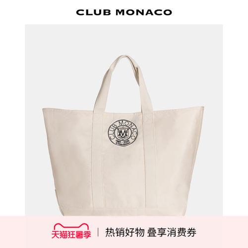 【40周年】CLUB MONACO女士手提大容量休闲便携托特包