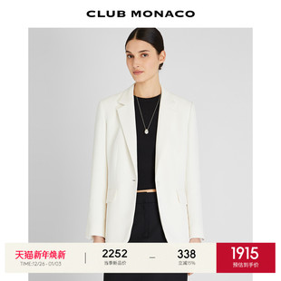 外套 通勤职业西装 CLUB MONACO女士早秋翻领西服简约单粒扣修身