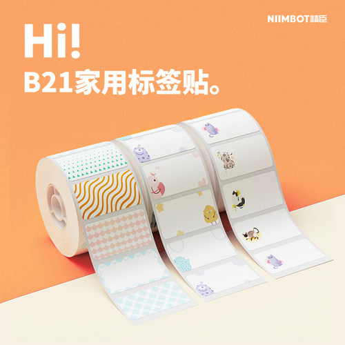 精臣b21花色标签打印机可连