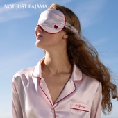 新年礼物 爱心刺绣真丝眼罩遮光透气旅行午休 Pajama Not Just