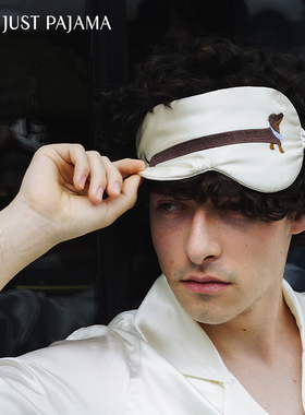 Not Just Pajama 腊肠小狗22姆米真丝遮光旅行情侣款眼罩舒适透气