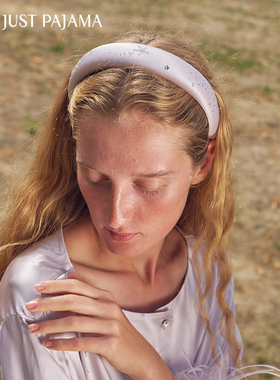 Not Just Pajama VEGA织女星系列22姆米真丝烫钻填棉发箍