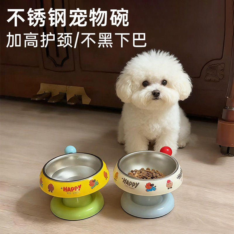 猫碗狗碗食盆宠物不锈钢饭碗水碗