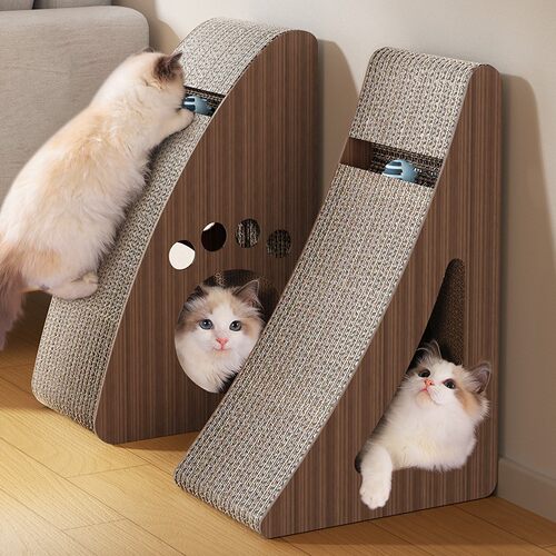 猫抓板耐磨不掉屑可玩可睡可抓