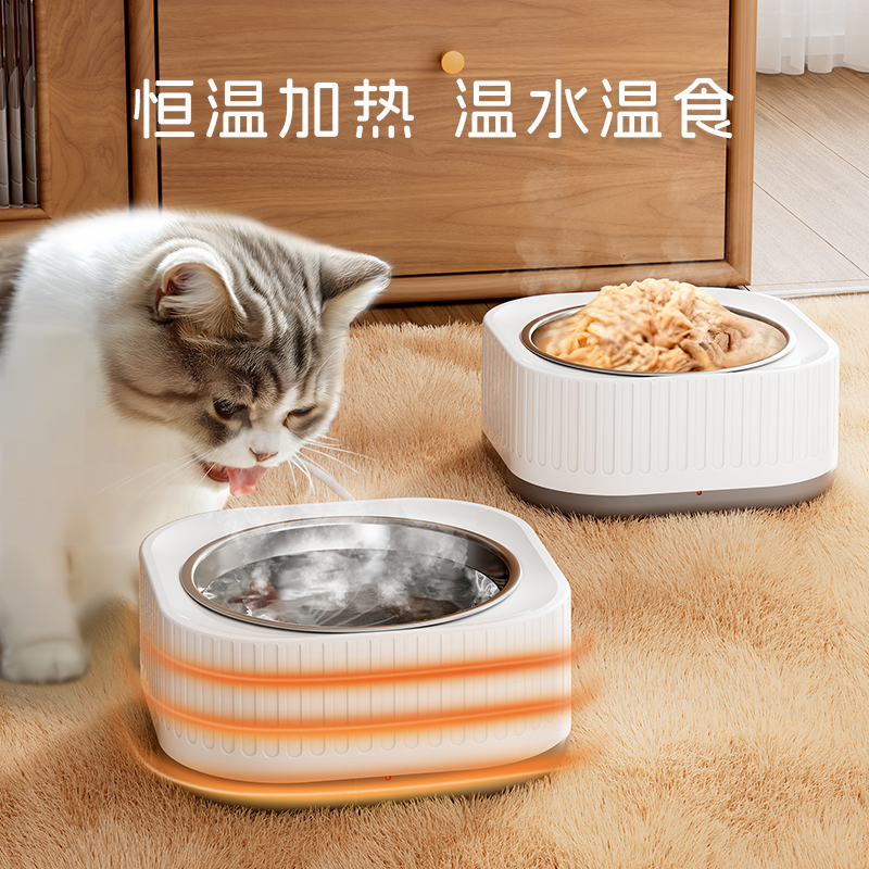 猫咪恒温加热猫碗饮水机猫喝水碗