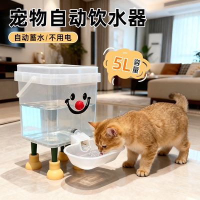 猫咪饮水器宠物猫自动饮水机喂鸡