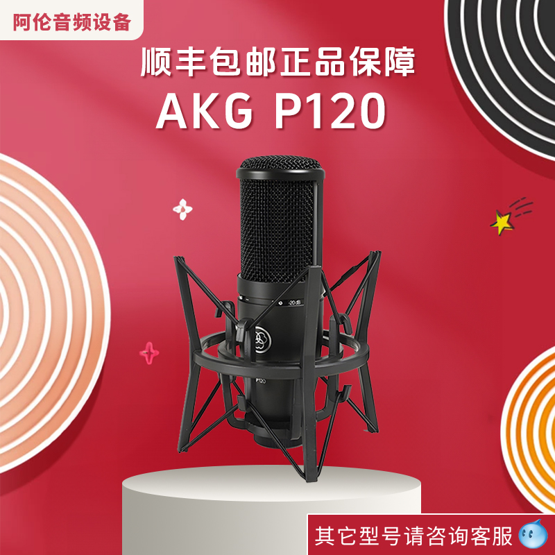 AKG/爱科技P120/P220专业电容麦克风录音配音人声乐器大合唱话筒