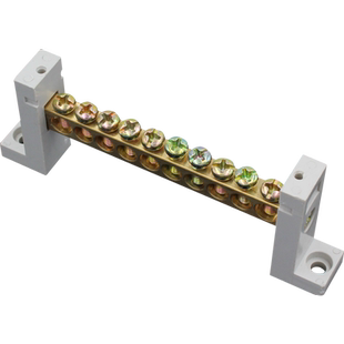 纯铜5/7/10孔地排2*15mm接地排接线端子排机房配电箱汇流排零地排