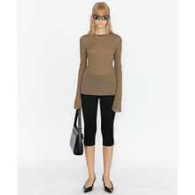 【ashui同款】WEARABLE EVENT 军绿色长袖针织T恤