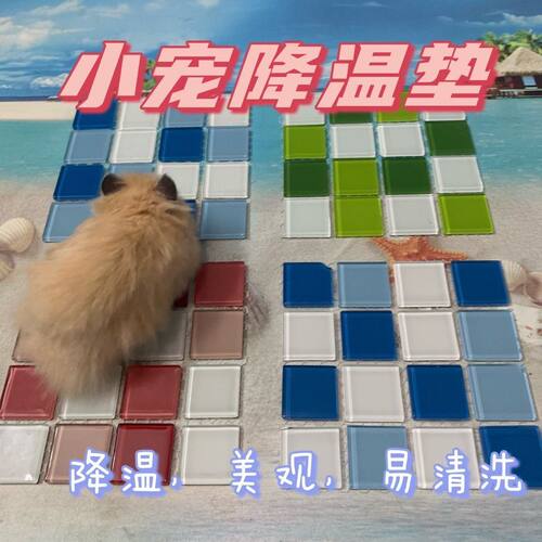 仓鼠降温垫夏季宠物凉垫金丝熊花枝鼠消暑冰床凉席蜜袋鼯小宠冰垫