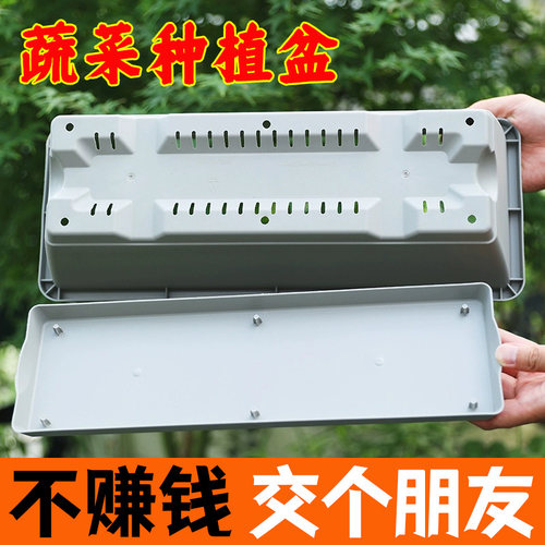 阳台种菜盆种菜神器挂式长方形塑料大号花盆槽家用蔬菜专用种植箱