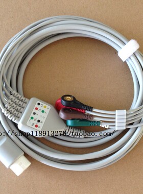 兼容飞利浦监护仪VM6 MP20 MP50G60 G50 GS10心电导联线三导五导