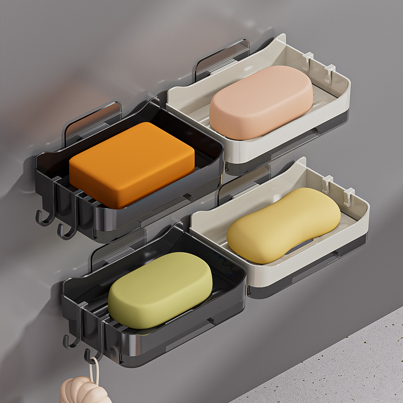 开博尔卫浴免打孔肥皂盒子收纳架