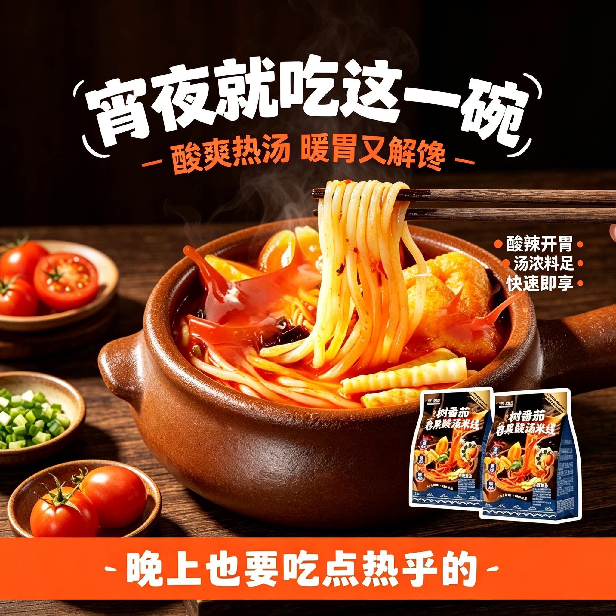 阿宽树番茄舂果酸汤米线速食