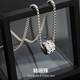 转运珠小蛮腰钛钢项链吊坠时尚 潮 百搭镶钻男女情侣饰品不掉色个性