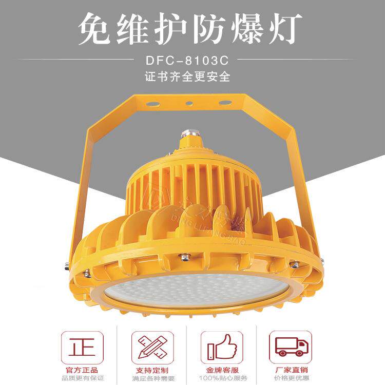 支架吸顶式吊杆式120W150W180W200W隔爆型LED防爆灯护栏法兰弯灯