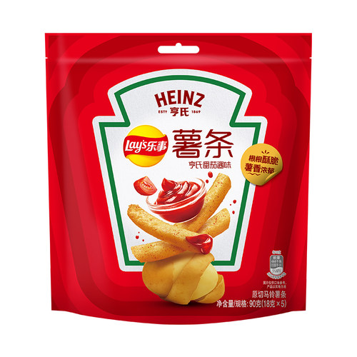 乐事x亨氏番茄酱味薯条