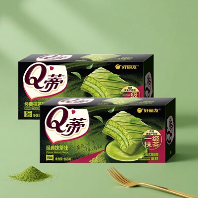 好丽友Q蒂蛋糕经典抹茶味