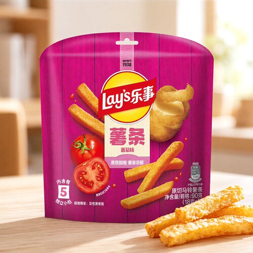乐事薯条番茄味90g休闲零食