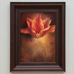 实木相框挂墙大尺寸简约装 裱画框定制复古油画框