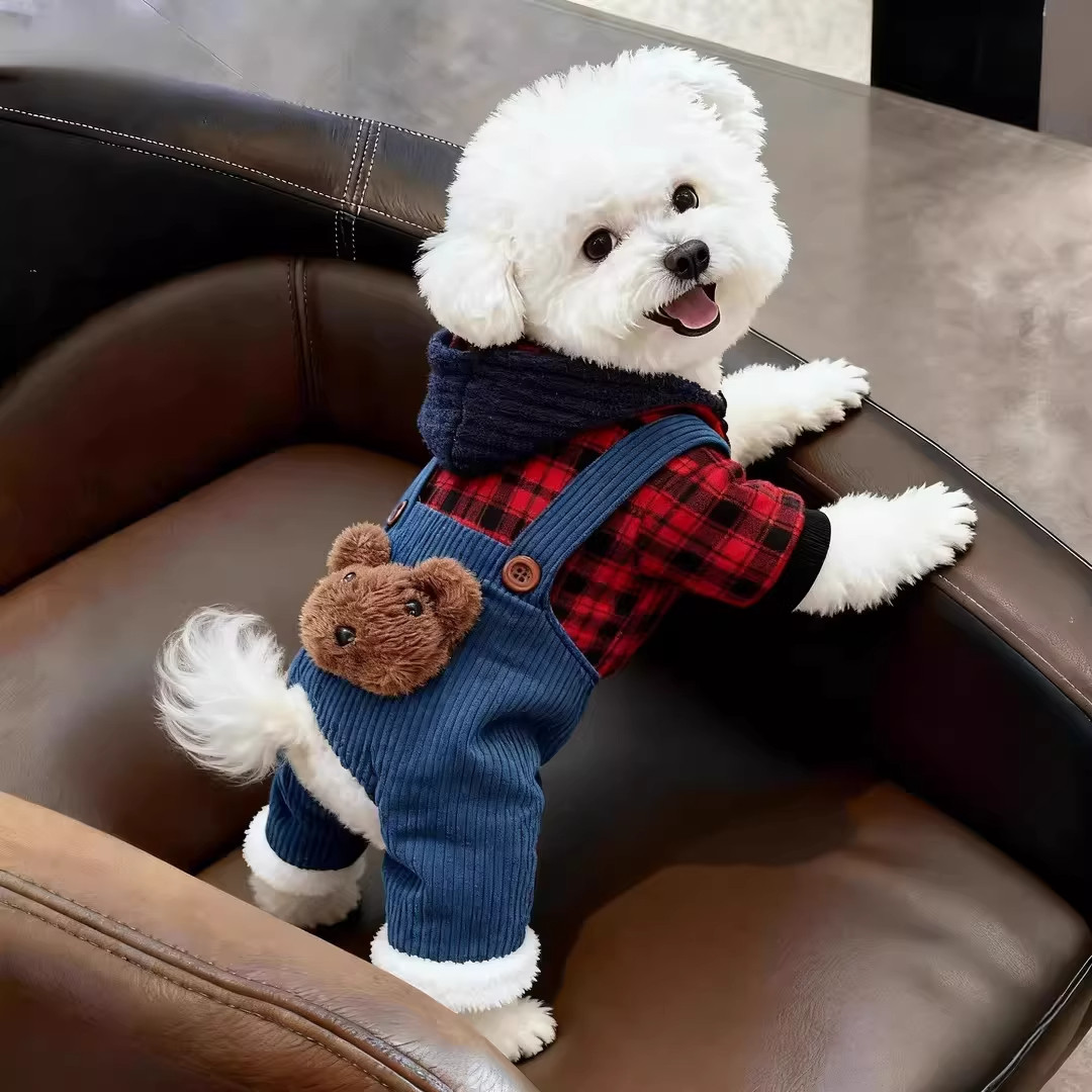 狗狗衣服秋冬款加厚保暖帽熊四脚衣比熊泰迪博美猫咪宠物加绒棉衣,宠物/宠物食品及用品,狗宠物服装/雨衣,淘宝优惠券,粉丝福利购,淘宝优惠卷