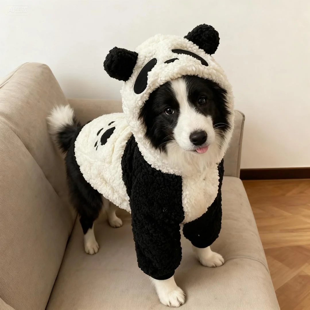 大型狗衣服秋冬季熊猫装拉布拉多