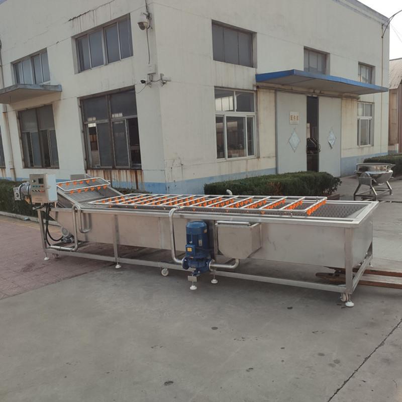厂家 黄桃清洗机 全自动大型水果预煮机 黄桃罐头生产线