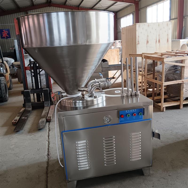 鱼糜火腿肠灌装机全自动灌肠设备香肠腊肠液压灌肠机