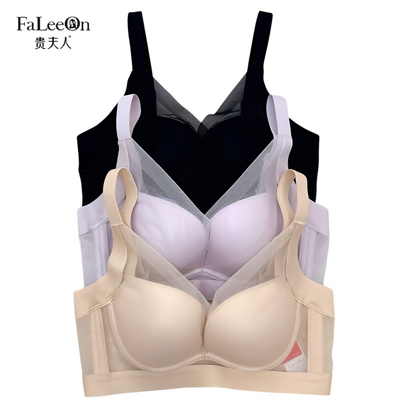 贵夫人桑蚕丝内衣FA1301中厚B杯软钢圈舒适聚拢收副乳调整型文胸
