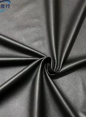 牛皮皮料头层小牛皮diy夹克皮衣服修补皮领子0.7mm黑色超薄真皮料