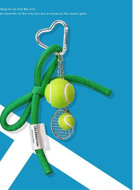 miu系包挂运动风网球羽毛球可爱包包装饰钥匙扣挂绳挂件奖品礼物