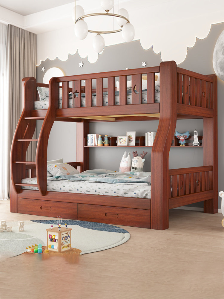 上下床双层床多功能两层儿童木床全实木上下铺衣柜一体高低子母床,住宅家具,高低/子母床,淘宝优惠券,粉丝福利购,淘宝优惠卷