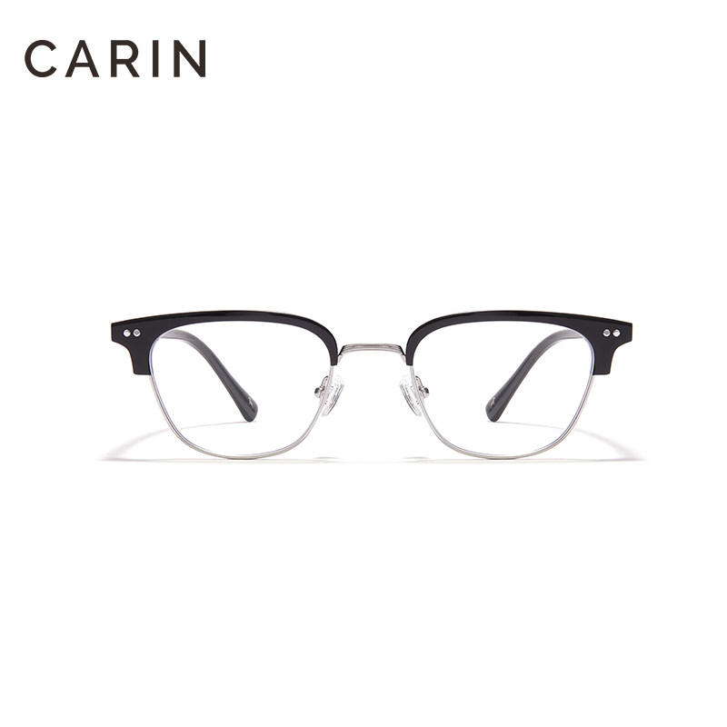 CARIN防蓝光素颜黑框眼镜男女款