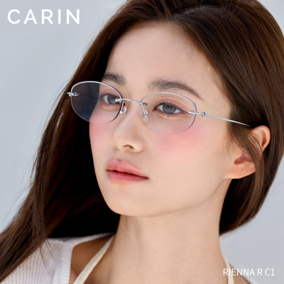 CARIN男女款半框眼镜架钛框架