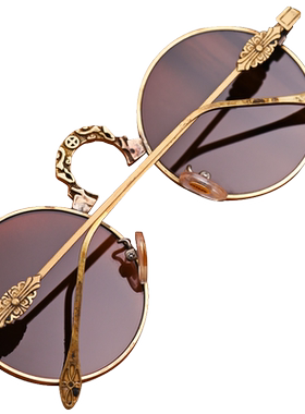 全框天然水晶眼镜石头复古开车