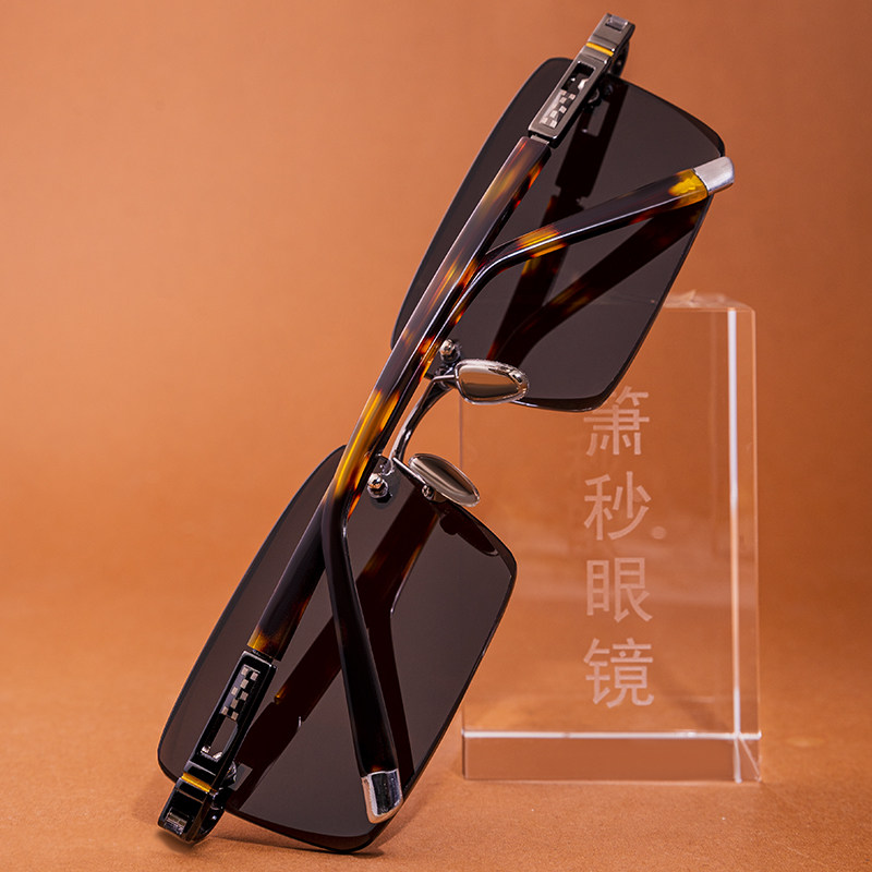 新款个性天然水晶石头镜无框切边太阳镜墨镜清凉养眼护目镜男女