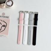 硅胶表带通用型平口快拆表带适用机械表智能手表22mm表带