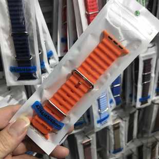 ultra通用iwatch7 applewatch8 海洋硅胶表带运动款 华强北S8新款