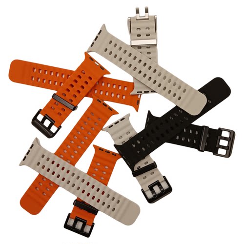 华强北智能手表海洋双扣表带