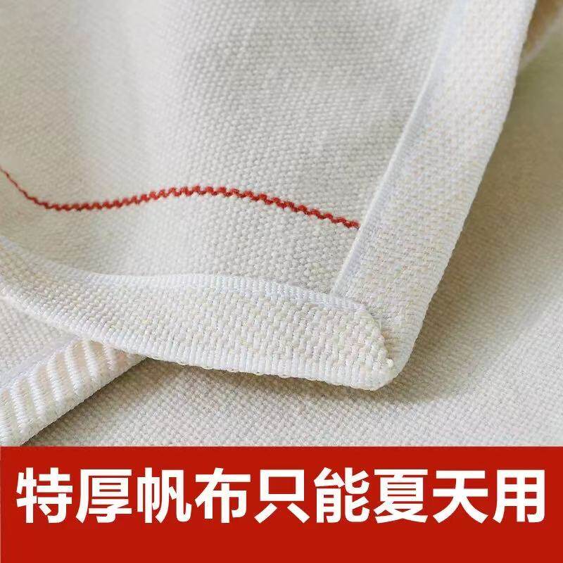 天津老帆布凉席特厚老粗布凉席婴儿传统棉老式空调席枕巾席床单