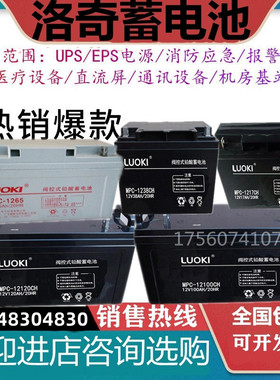 LUOKI洛奇蓄电池12V100AH直流屏17AH24AH38AH40AH65AH120AH200AH