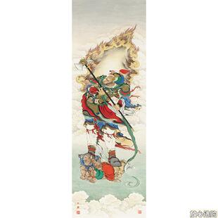 夏荆山-015-佛画人物画工K笔画临摹画稿艺术微喷复制画绢画装饰画