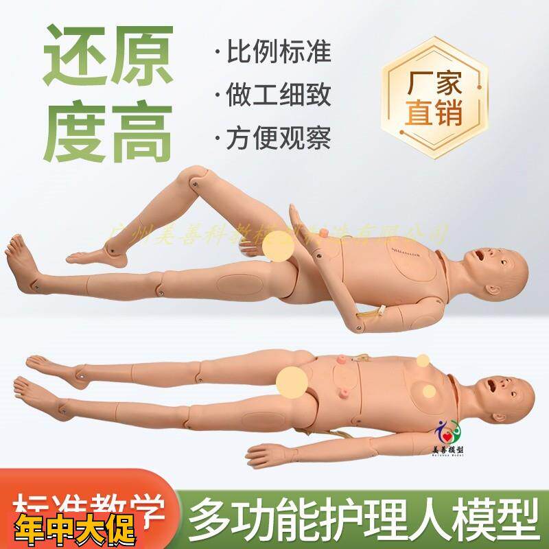 高级男女性护理人体模型灌肠插尿管医学导尿技能操作护理模特