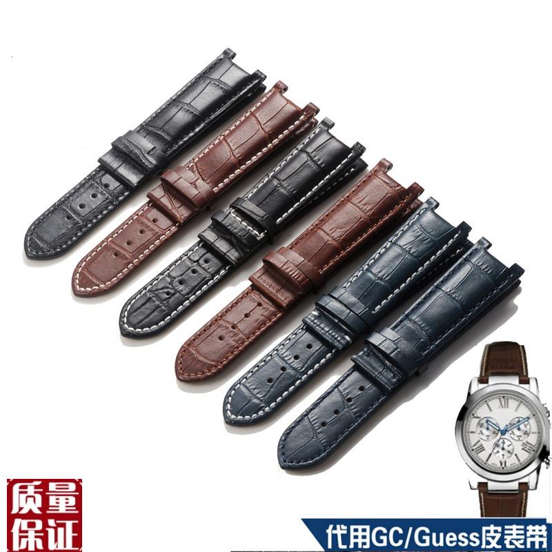 pasha手f表带手表皮带凹代用GC/Guess22mm20mm配件盖尔斯