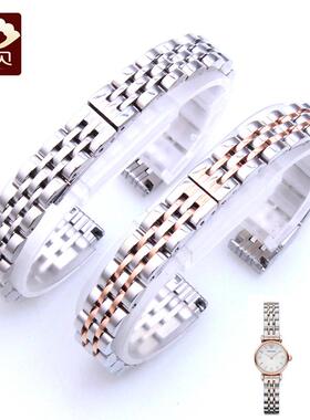 不锈钢表带适配代阿玛尼AR1763AR1961AR168J4AR1688AR1762精钢表