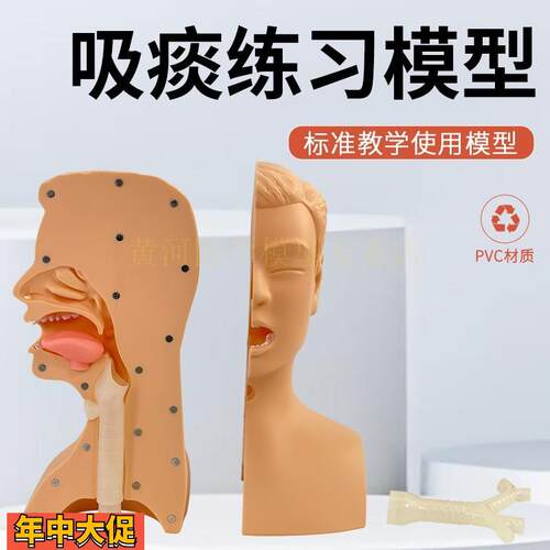 高级吸痰练习模型鼻腔口腔插管吸引训练模型医学用操作教学模型