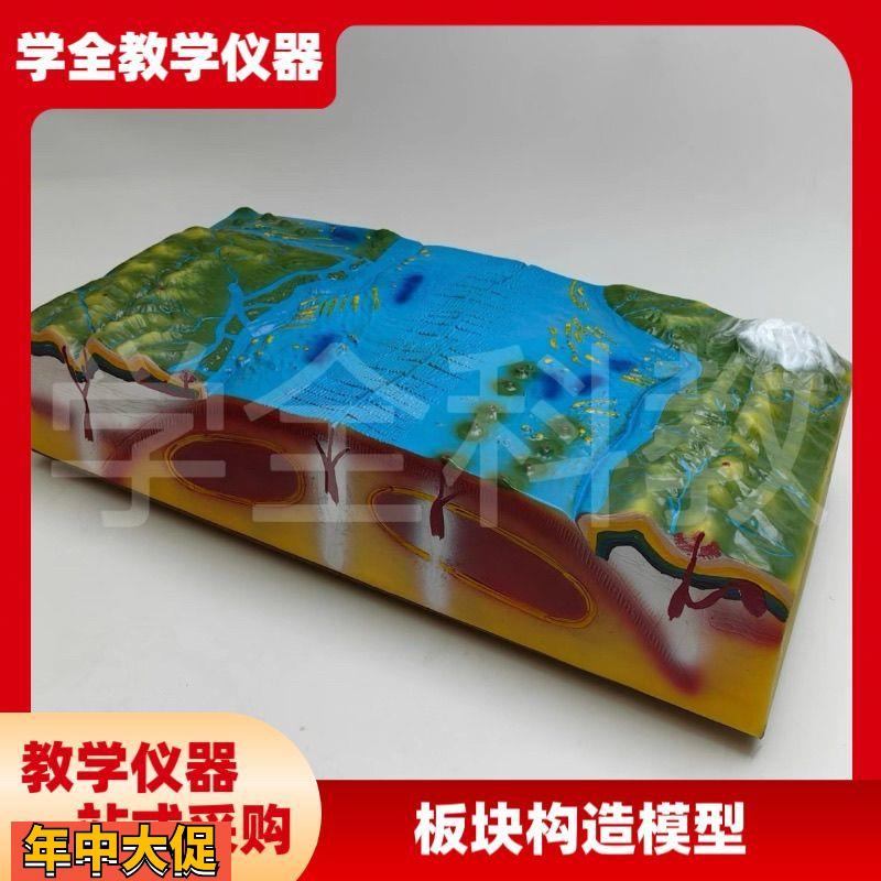 板块构造及地表形态模型J34019地质地壳运动模型初中地理教学仪器